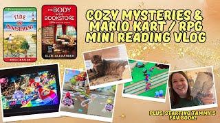 Mini Reading Vlog | COZY MYSTERIES & MARIO KART  GAMING FUN