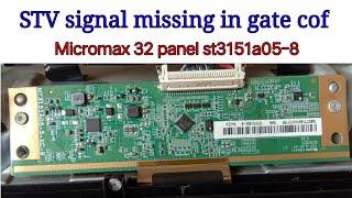 st3151a05-8 Panel repair!!32 inch led tv gate cof stv signal problem!!Find and how to repair!!