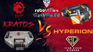 Kratos [teambhp] v/s Hyperion [Black Diamond] | GraVITas'22 | VIT Vellore | ROBOWAR