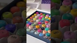  unboxing alcohol markers #aesthetic #stationery #alcoholmarkers #unboxing #satisfying