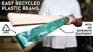 How to Make Recycled BEAMS from Plastic Waste at Home