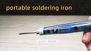 Review and test portable 5V 8W USB soldering iron