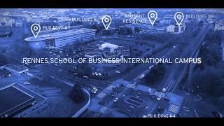 Rennes School of Business International Campus filmed by a drone