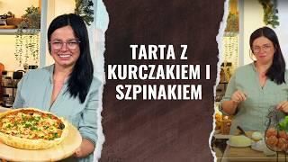 Tarta z kurczakiem i szpinakiem