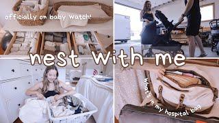 Extreme nesting vlog | prep for baby + what's in my hospital bag!