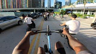 Wheelies In MIAMI On My C100 *FREE SMOKE* | Gear Ratio UPGRADE For My New Bike | Jetski Vlog