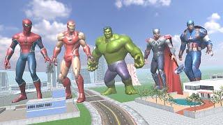 Franklin Meet Avengers in Indian Bike Driving 3D