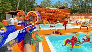 Nerf War | Water Park & SPA Battle Collection 6 (Nerf First Person Shooter)