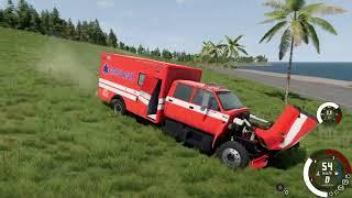 Jeremy Clarkson drives an ambulance in BeamNG