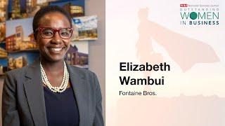 Elizabeth Wambui, Fontaine Bros., Inc. - WBJ 2024 OWIB Awards