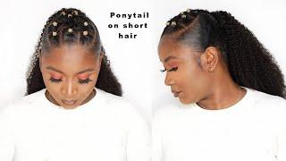 CUTE & SPICY PONYTAIL ON SHORT HAIR | CUTIE PIE TRESSES | OGC