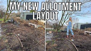 MY NEW ALLOTMENT LAYOUT / ALLOTMENT GARDENING UK