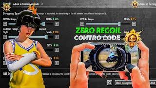 NewZero Recoil Sensitivity + 4 Finger Control Code Bgmi 3.5 New Update