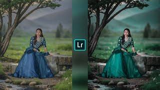 New cinematic green effect Lightroom photo editing//preset download free//