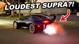 World's LOUDEST Toyota Supra! Best 2 Step, Flyby Hwy Pull & Acceleration Sound