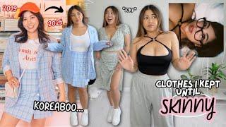 Clothes I Kept Until "I'M SKINNY" 6 Years Later... (trashing my koreaboo clothes)