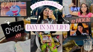 12 hour routine |  A Day in life of CAT ASPIRANT |