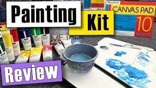 Meeden Acrylic Paint Review - Beginner Painting Kit Unboxing