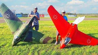 ULTRA FAST XXXL ME163 KOMET RC TURBINE JETS FLIGHT DEMONSTRATION