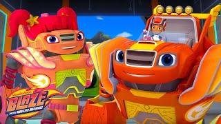 Blaze and Sparkle Use ROBOT POWER!  w/ AJ | Blaze and the Monster Machines