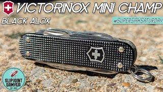 Victorinox Mini Champ Black Alox Swiss Army Knife - 0.6381.23 #supersaksaturday @ThriftyKaniffy