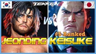 Tekken 8  JeonDDing (Clive) Vs Keisuke (#5 Ranked Kazuya)  High Level Gameplay