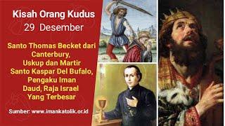 St T Becket dr Canterbury, St K Del Bufalo & Daud, Raja Israel//Kisah Orang Kudus #kisahinspiratif