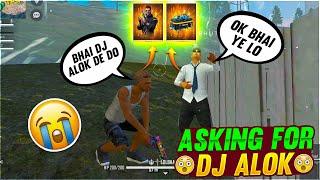 Asking For Dj Alok From Random Players | Emotional moment | I Gave Him Dj Alok - Garena Free Fire