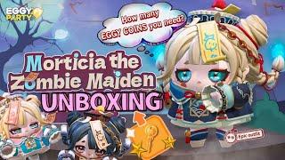 EGGY PARTY | UNBOXING MORTICIA THE ZOMBIE MAIDEN + CAKE WARS GAMEPLAY