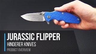 Hinderer Knives Jurassic CPM S35VN M.B.S.  Titanium Frame Lock Flipper Overview