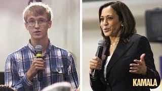 Kamala Harris Responds To Republican At Town Hall