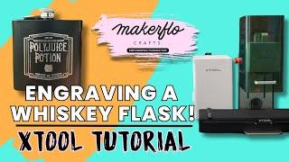 Engraving a Flask | xTool F1 Guide | @ChippedBuilds