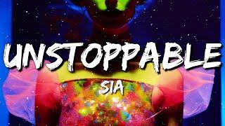 Sia - Unstoppable (Sped Up Remix/Lyrics)