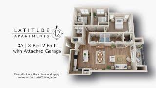 Take a Virtual Tour of our 3A Floor Plan with ADA Accommodations at Latitude 42!