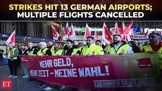 Massive airport strikes hit Germany as workers walk out over pay, hundreds of flights cancelled