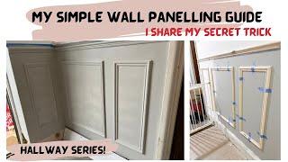 Wall Panelling SECRET TRICK Guide - My DIY Step-by-step Guide - Hall Renovation Series