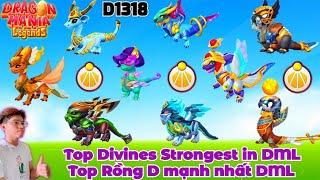 Dragon mania legends Day 1318 / Top Divines Strongest in DML - Top Rồng D mạnh nhất DML