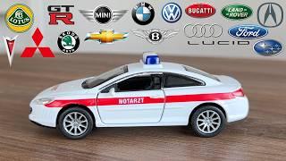 20 minutes of guess the car brand by diecast car - Toyota Ford Dodge Citroen BMW Porsche