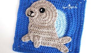 Crochet Seal - Under the Sea CAL Square 12