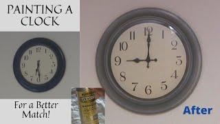 Spray Paint A Wall Clock To Give It a New Look