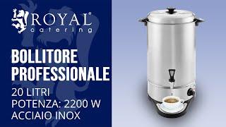 Bollitore Professionale Royal Catering RCWK 20A | Presentazione del prodotto