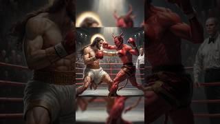 Jesus Bodybuilder Vs Devil Boxing #jesus #jesuschrist #jesusvsdevil