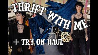 Thrifting at 7 Thrift Stores for Goth/Alt Clothes PLUS TRY-ON HAUL