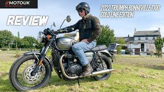 First Ride Review 2022 Triumph T100 Bonneville Gold Line Edition | Best Modern Day Classic ?