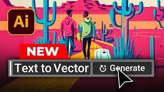 Generate Vectors with AI in Adobe Illustrator | Text to Vector Graphic