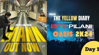 The Yellow Diary at BITS PILANI || Day 1 of Oasis 2K24 #bitspilani #oasis2024 #oasis2025 #bitsgoa