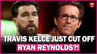 Fans spot Travis Kelce unfollowing Ryan Reynolds amid Blake-Taylor drama.