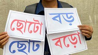 ছোট না ছোটো, কোন বানানটি লিখবেন?