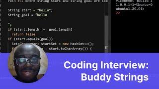 Google Coding Mock Interview: Buddy Strings