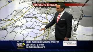 WATCH: Winter Weather update at 2:15 p.m. Monday